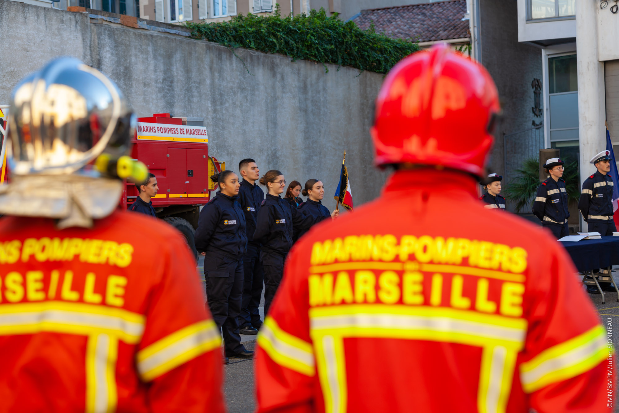 Une nouvelle promotion de cadets rejoint la famille du bataillon de marins-pompiers de Marseille