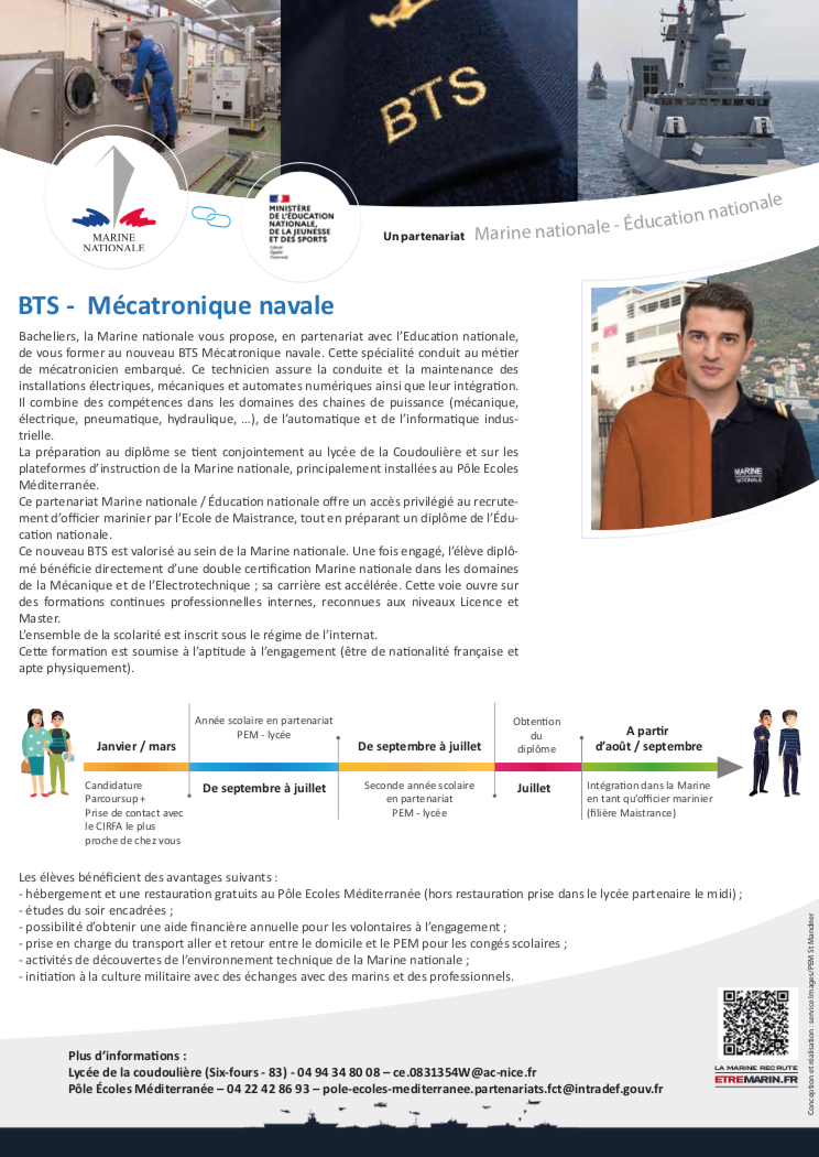 Jeunesse : ouverture d’un BTS MECATRONIQUE pour la rentrée 2022
