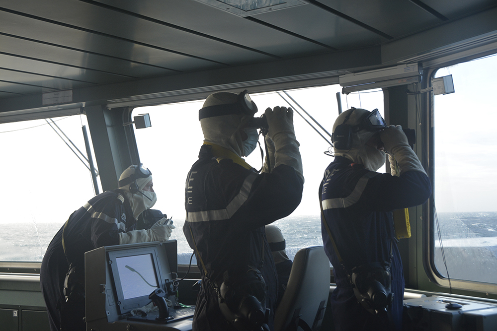  L’équipage A du Languedoc paré au combat 