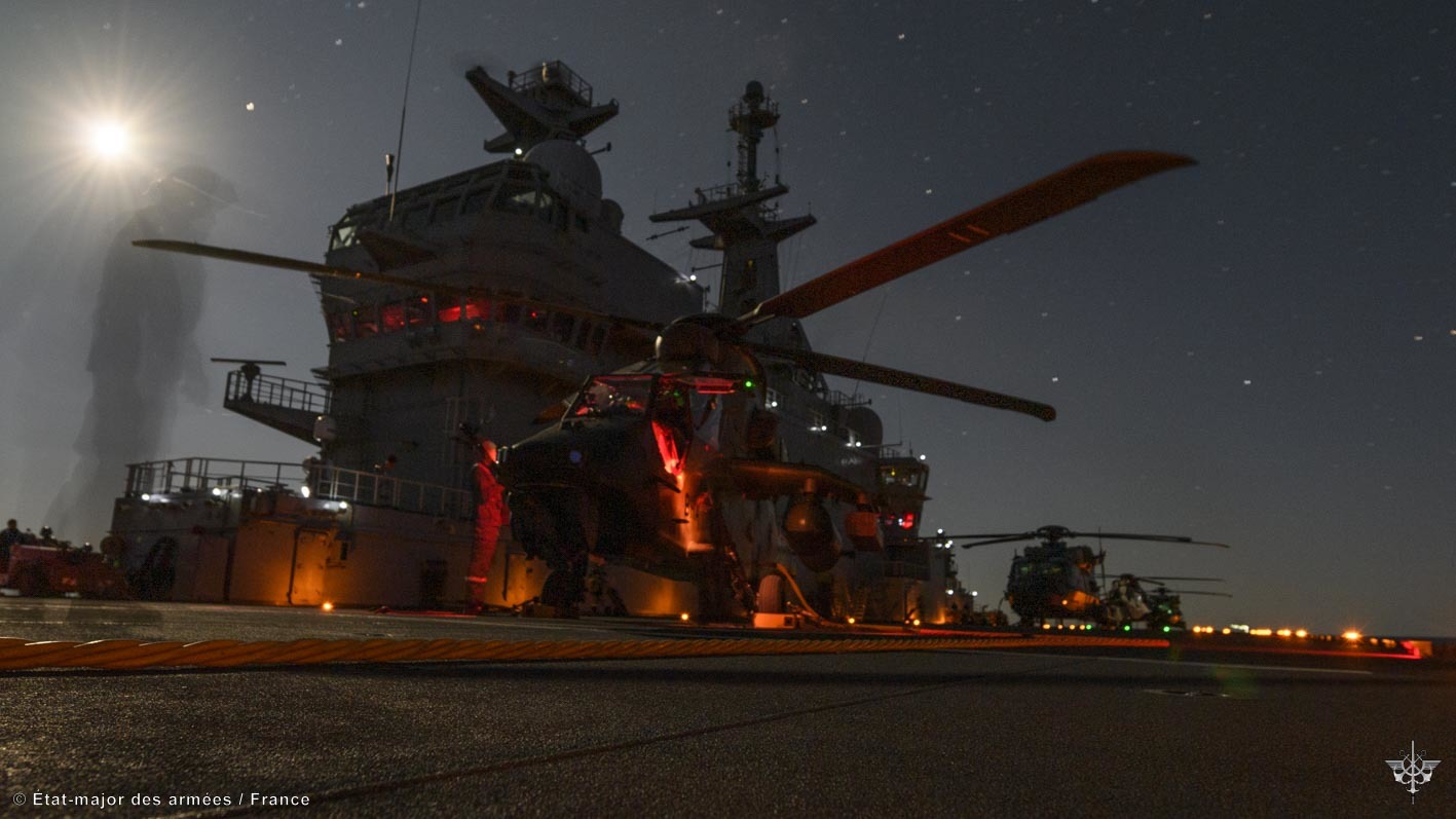 CORMORAN 21 - Le groupe naval aéromobile conclut son déploiement par un troisième raid massif