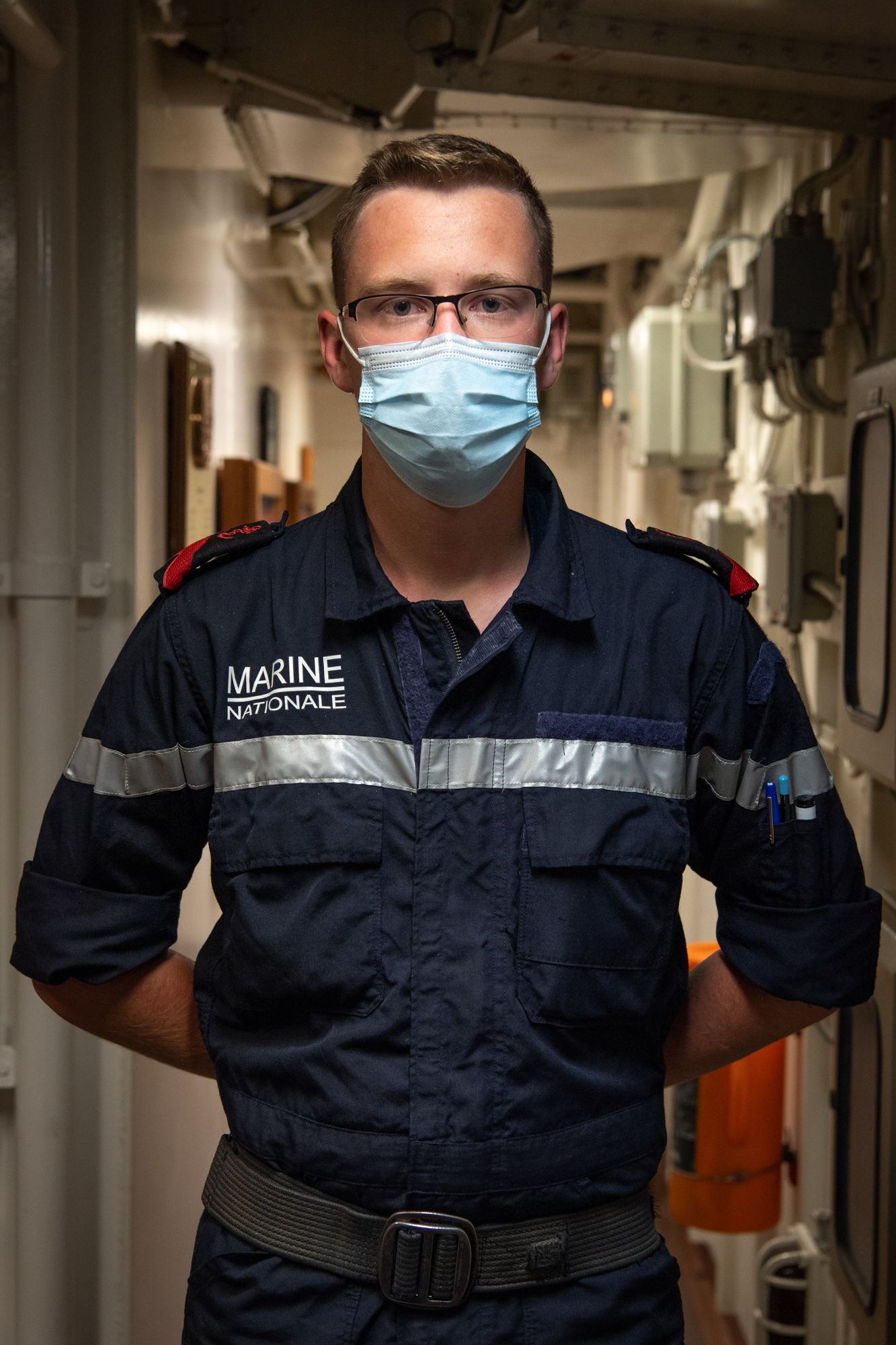 MEDOR - Portrait du matelot Evan, embarqué à bord de la Frégate type La Fayette Aconit en Méditerranée orientale