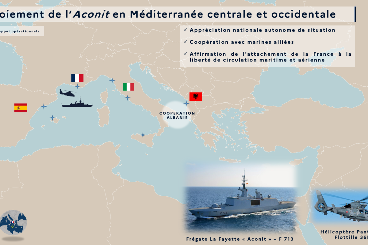 Toulon – L’Aconit appareille pour deux mois de mission en Méditerranée