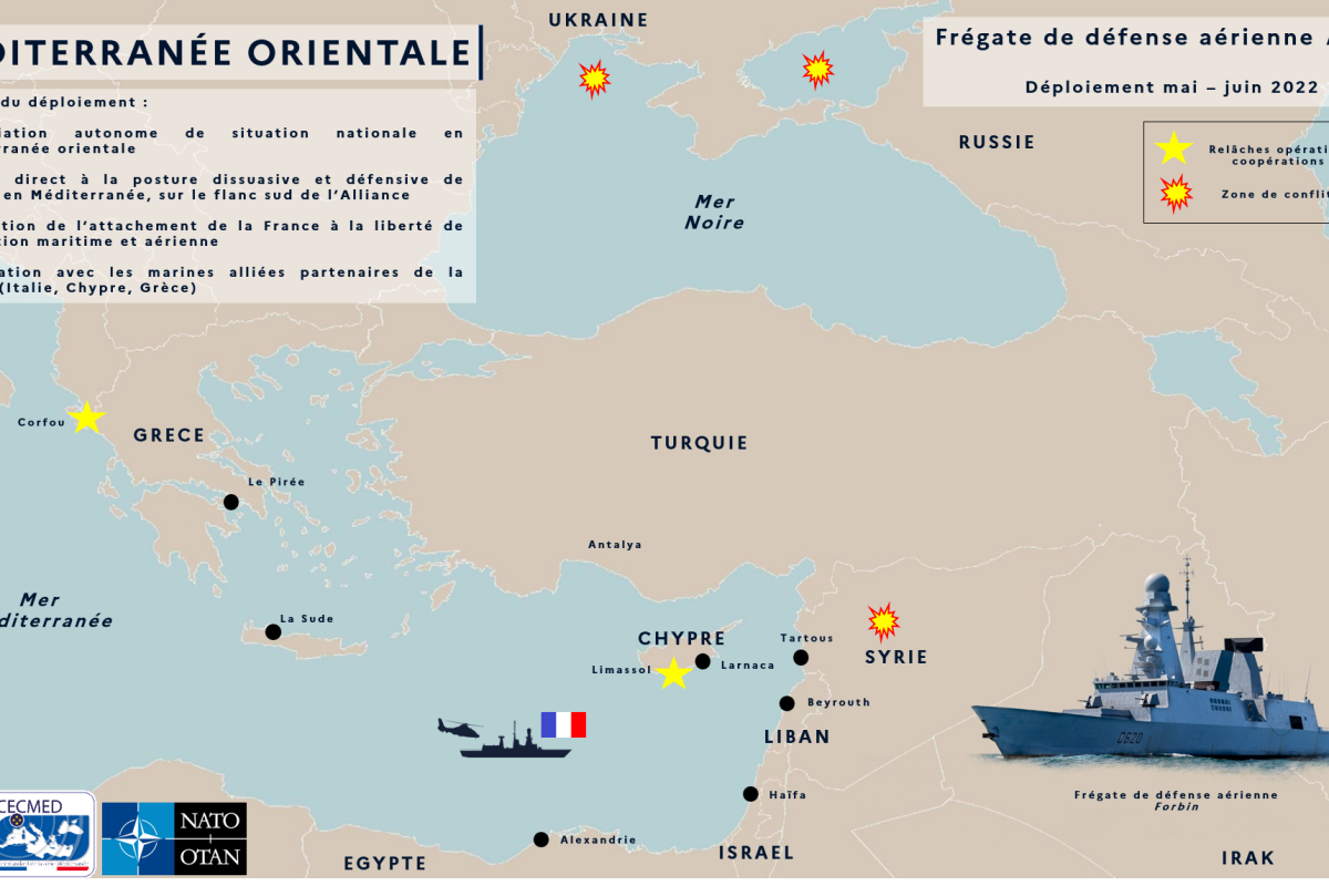 Méditerranée orientale – Le Forbin relève l’Auvergne sous la bannière de l’OTAN