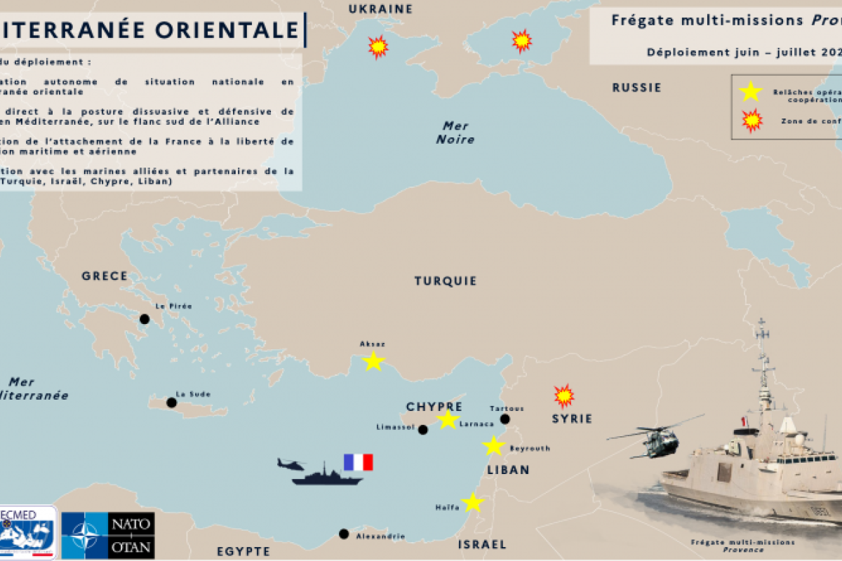 Méditerranée orientale – Relève entre la Provence et le Forbin au sein du SNMG2