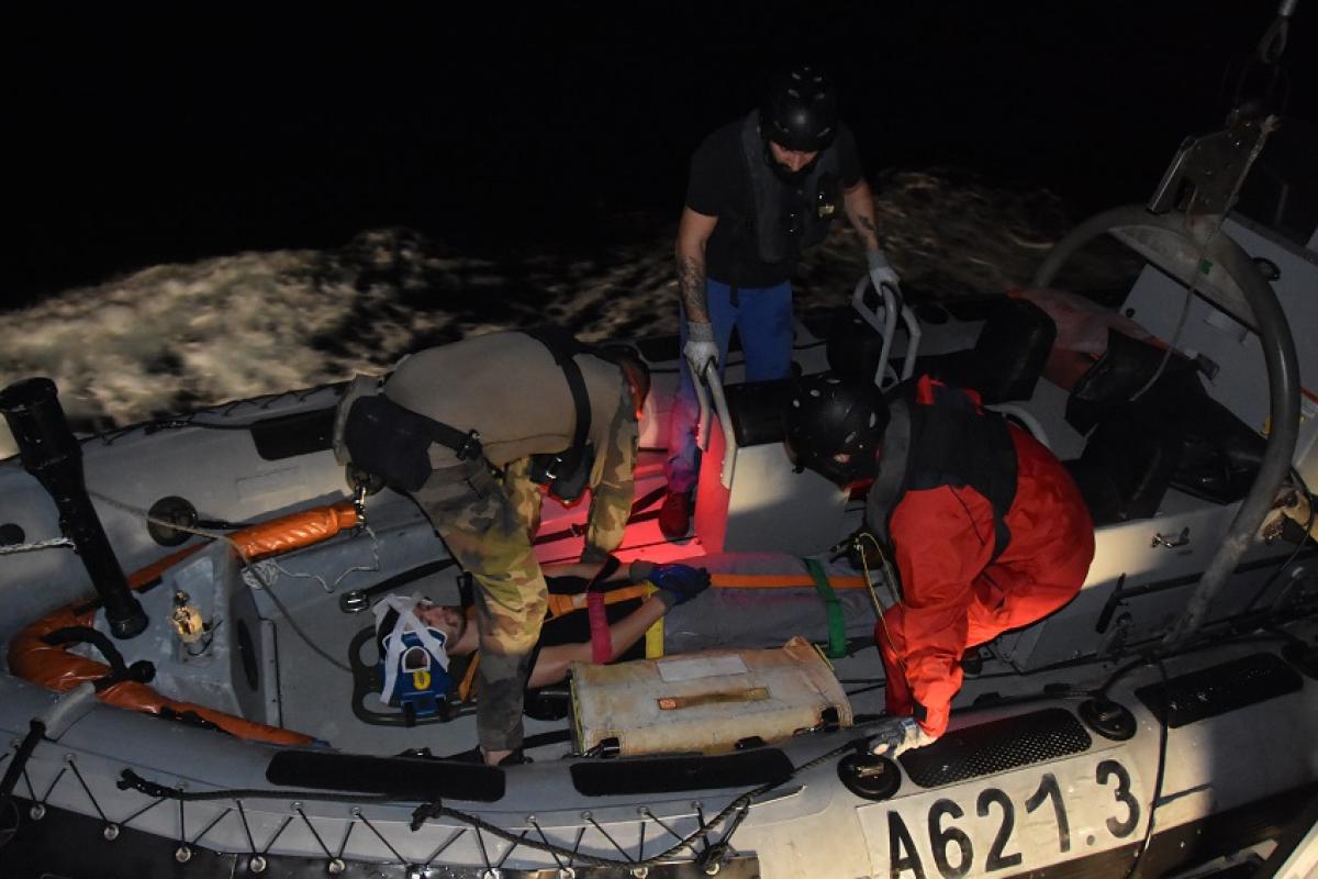 Le D’Entrecasteaux en mission TRIDENT de surveillance maritime 