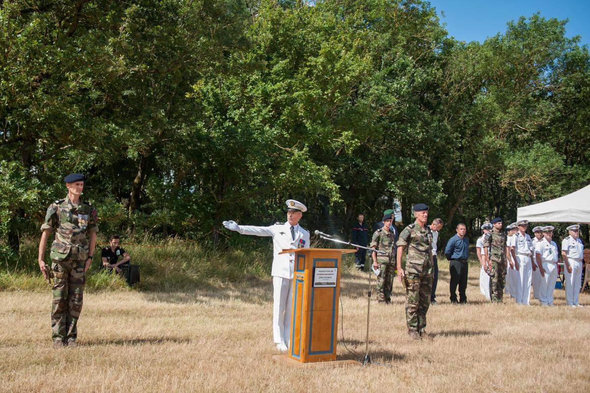 Un nouveau commandant pour la compagnie de fusiliers marins Colmay