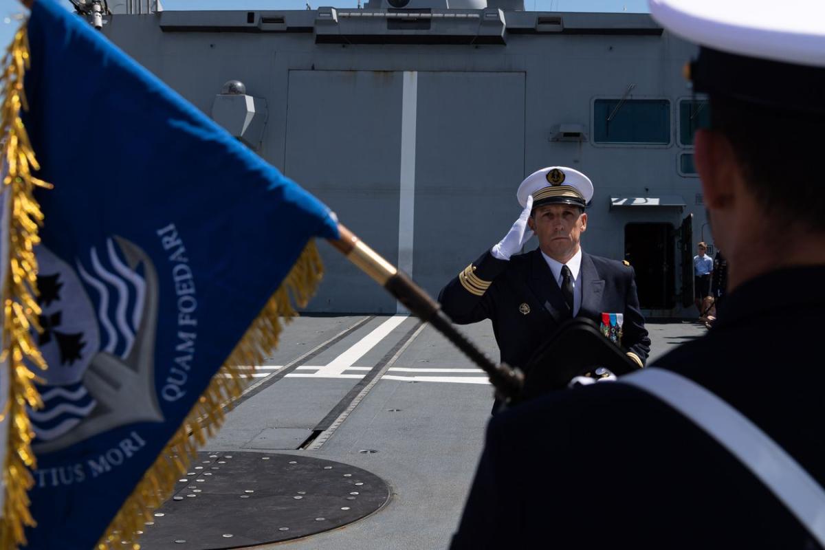 Un nouveau commandant pour l’équipage A de la frégate multimissions Bretagne