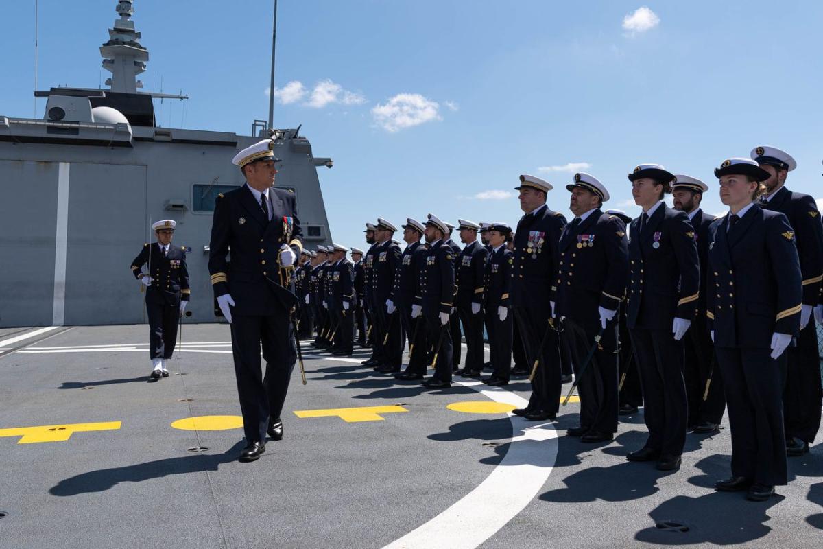 Un nouveau commandant pour l’équipage A de la frégate multimissions Bretagne