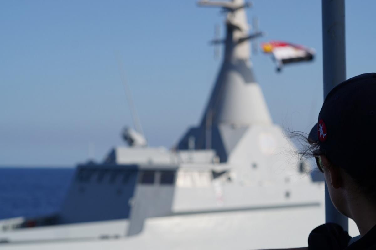  L’Aconit coopère avec la Marine égyptienne