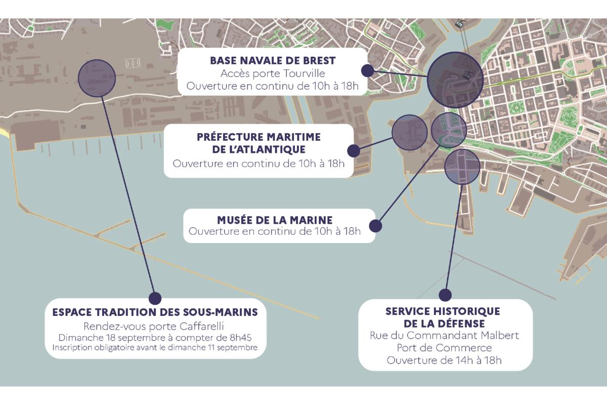 Cartographie des sites visitables