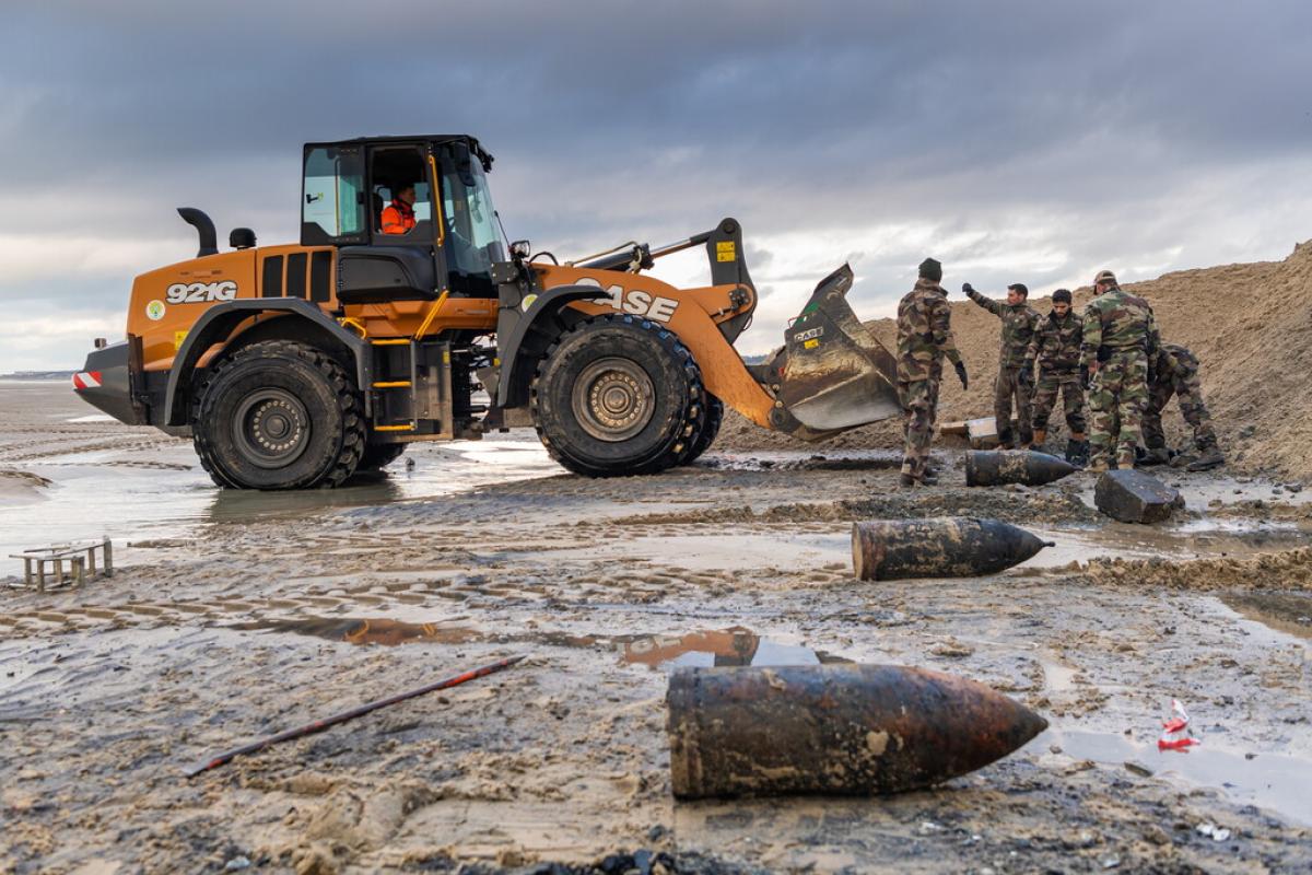  Opération de déminage au Touquet pour le GPD Manche : quatre engins historiques neutralisés