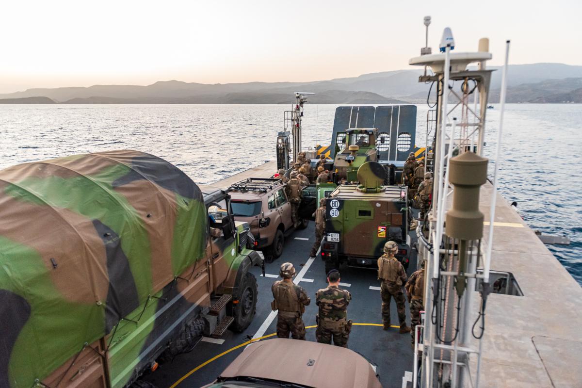  MISSION JEANNE D’ARC 23 - WAKRI, entraînement amphibie conduit avec les FFDj