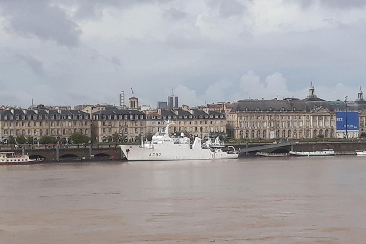 Le Borda en mission hydrographique 2021.4