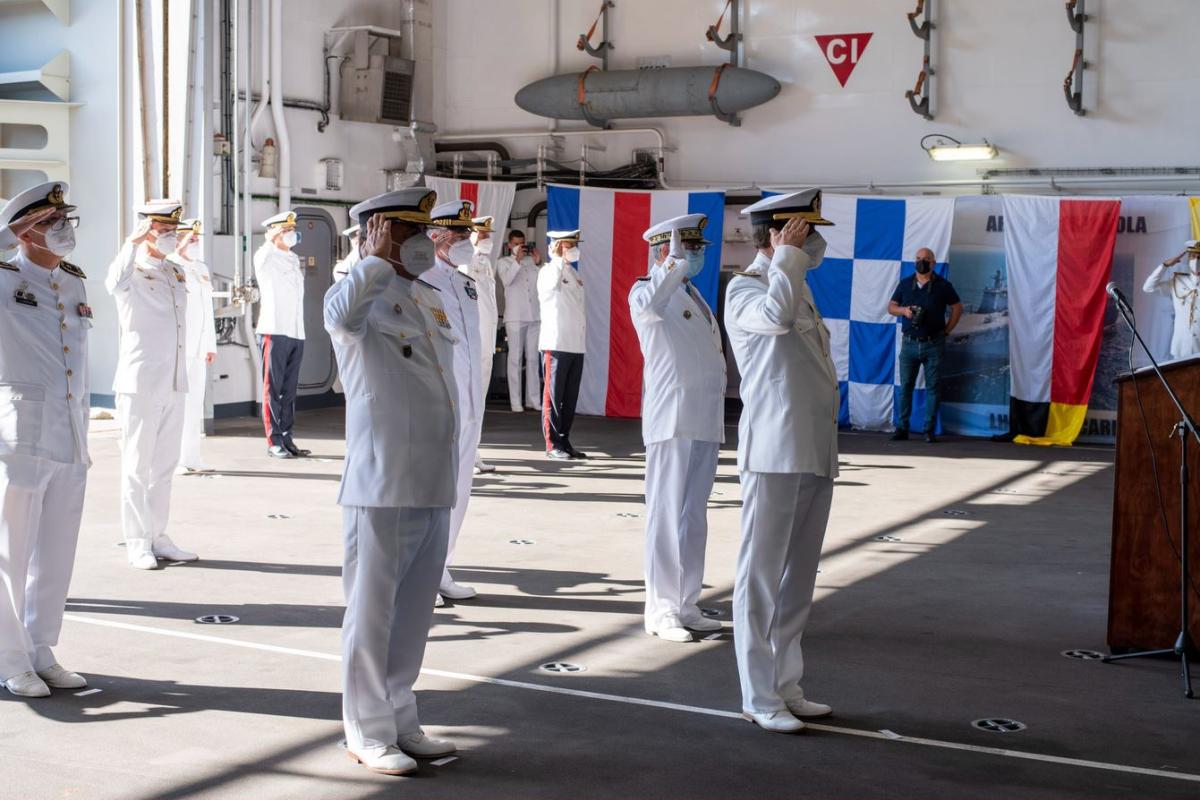 La France passe le commandement de l’EUROMARFOR à l’Espagne