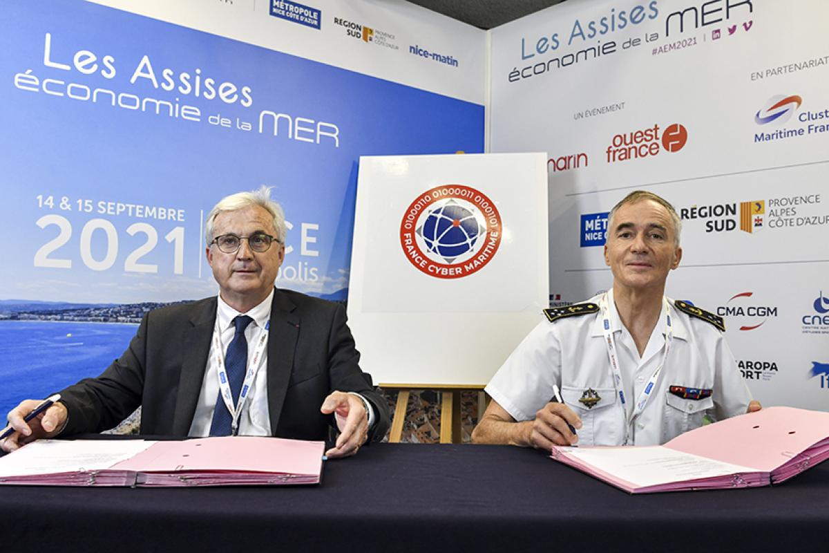 Convention de coopération entre la Marine nationale et France Cyber Maritime