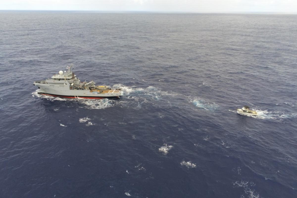 FAPF  - Opération de secours maritime pour le Bâtiment de surveillance et d’assistance outre-mer Bougainville