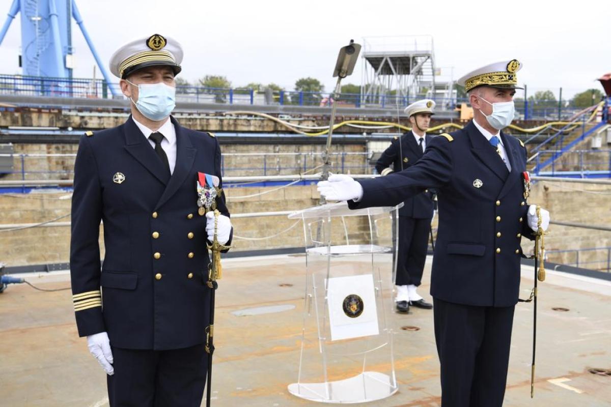 Première cérémonie des couleurs pour la FREMM DA Lorraine