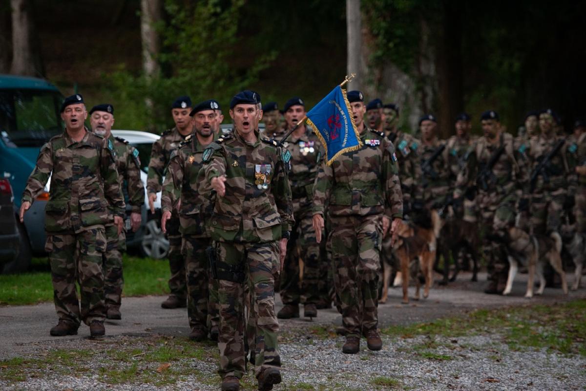 Cérémonie de présentation de la Compagnie de Fusiliers Marins Colmay