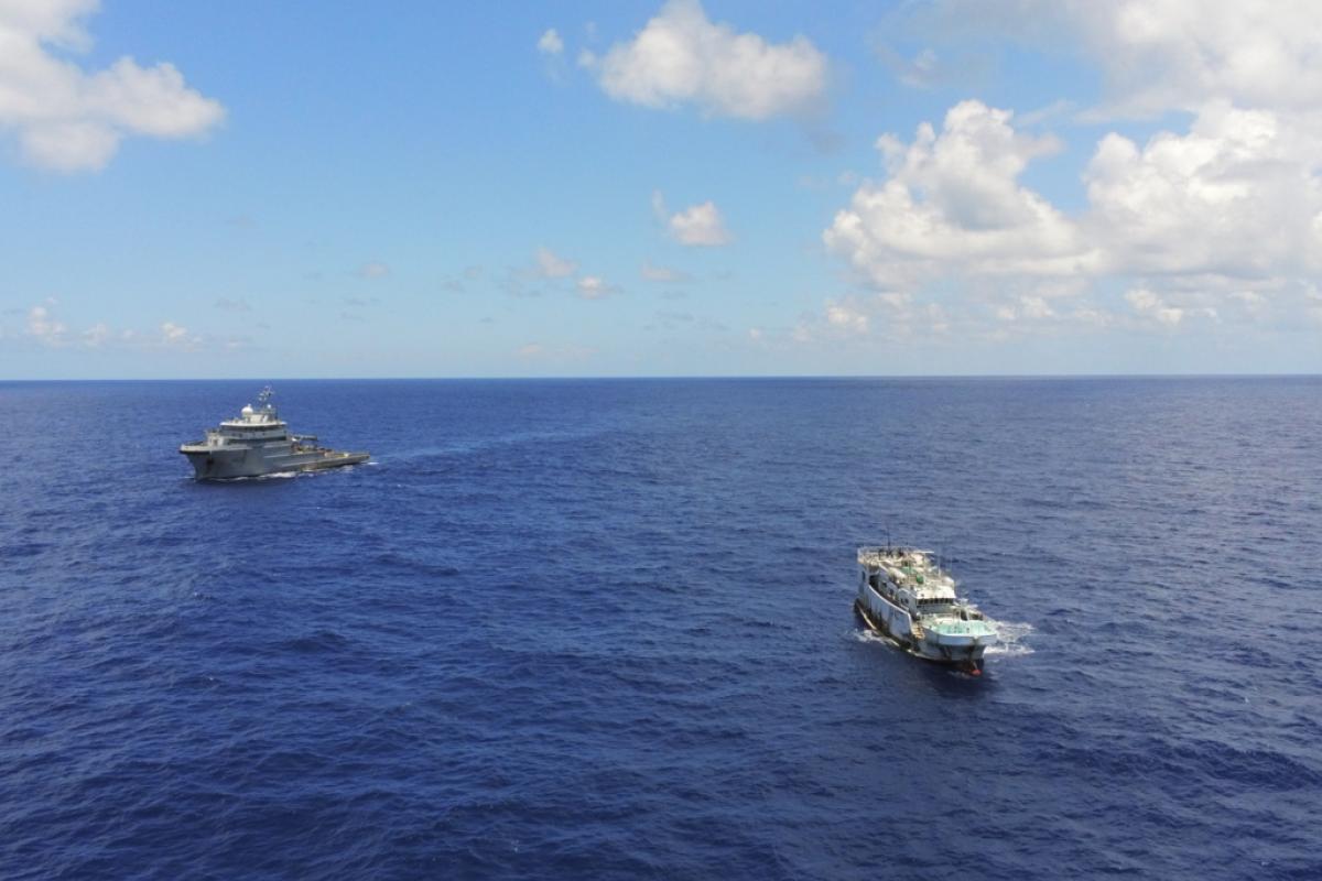FAPF - Le BSAOM Bougainville en surveillance des pêches aux Kiribati