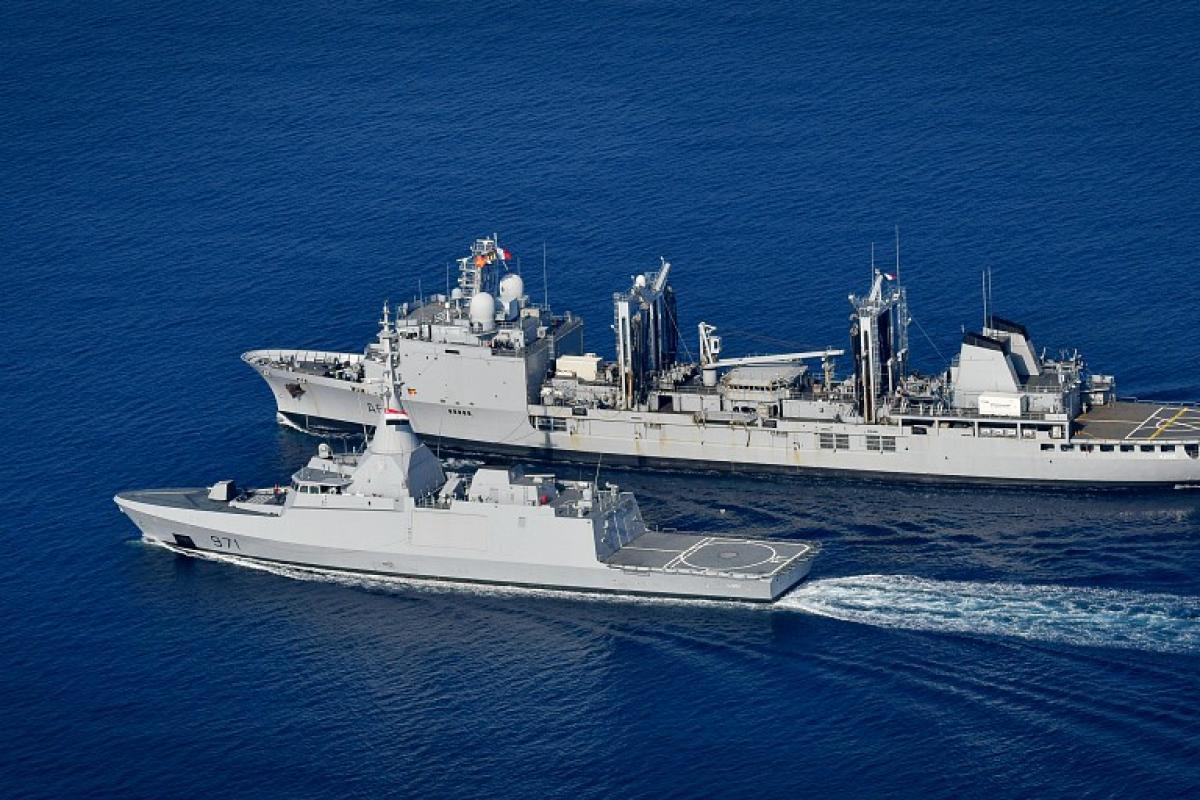 CLEMENCEAU 22 -  À l’occasion de l’exercice RAMSES 22, le BCR Marne s’entraîne avec la corvette égyptienne El Fateh