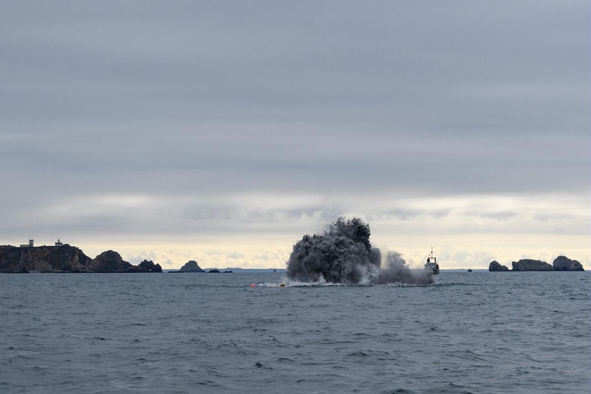 Deux mines historiques neutralisées lors d’une opération de déminage à Camaret