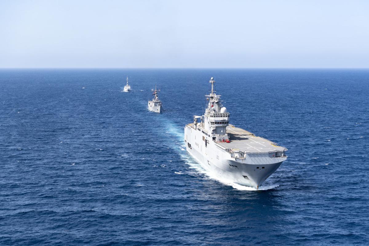 Deuxième entraînement pour le groupe Jeanne d’Arc et la marine égyptienne en Mer Rouge