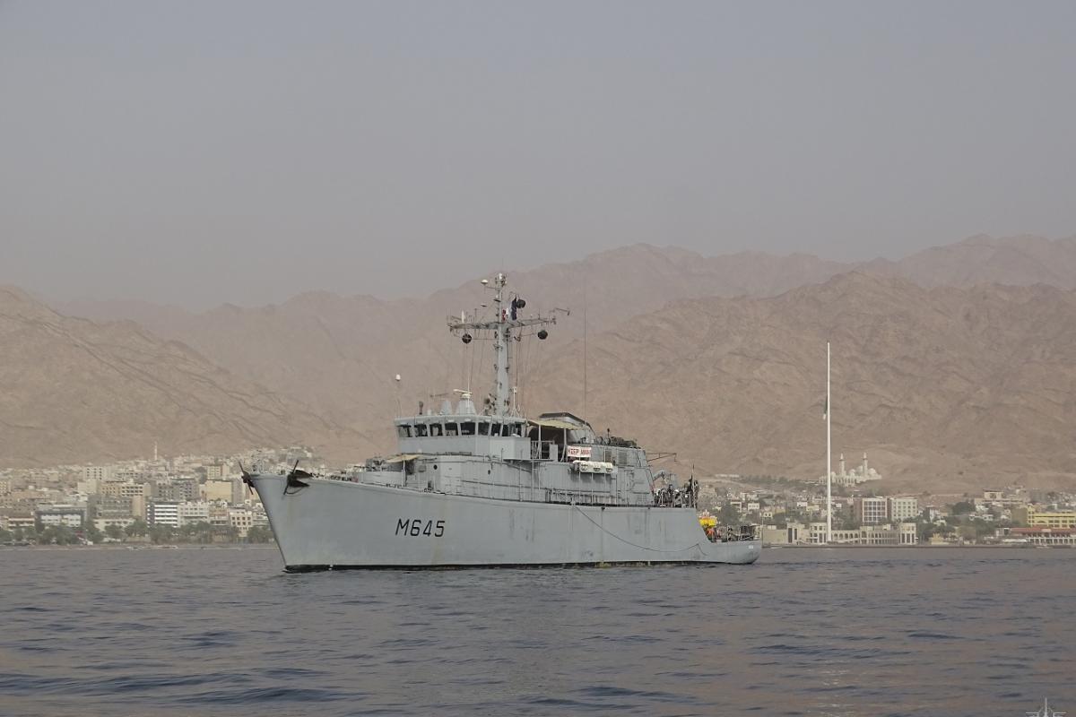Opérations de chasse aux mines en Jordanie 