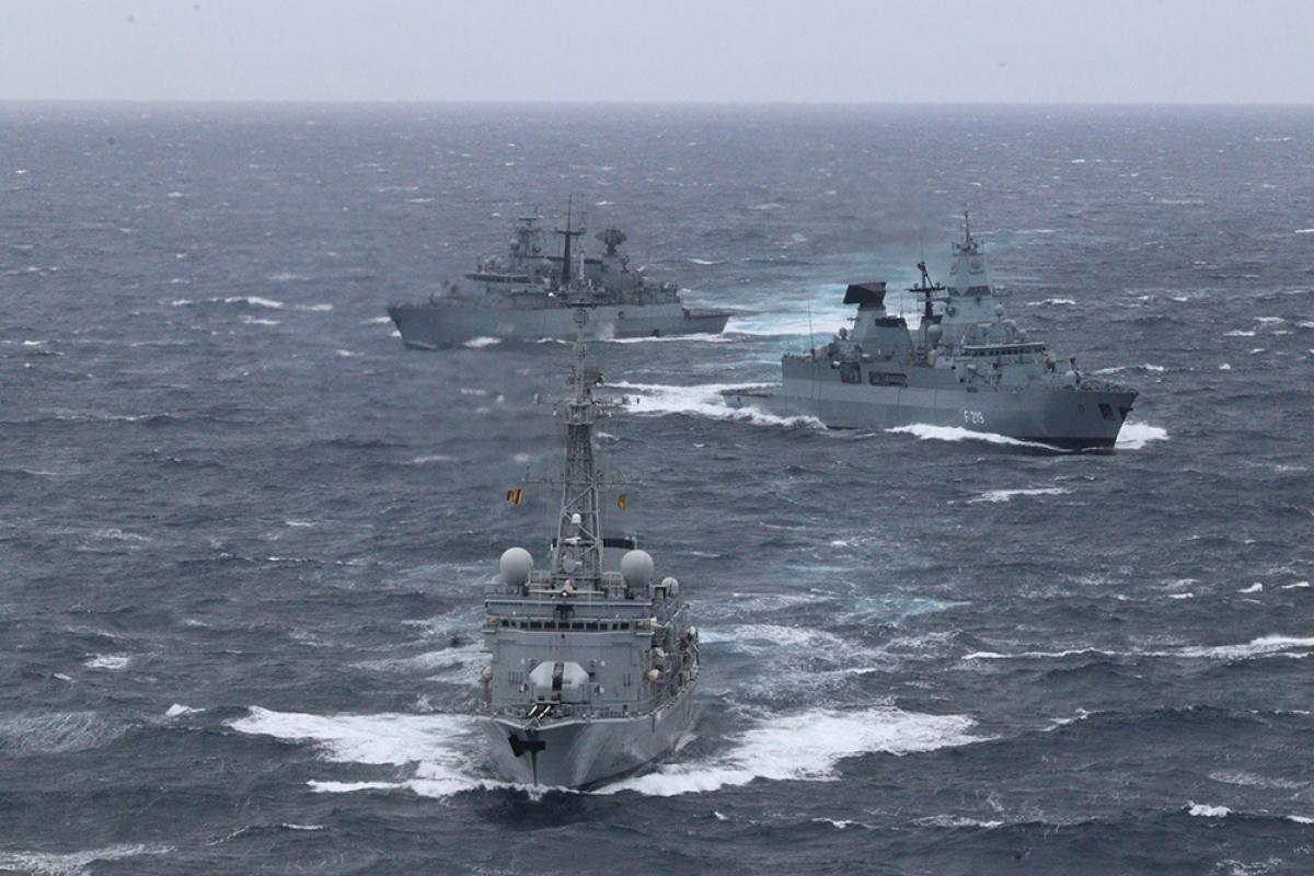 ATLANTIQUE NORD - Le Latouche-Tréville s’entraîne avec la Deutsche Marine