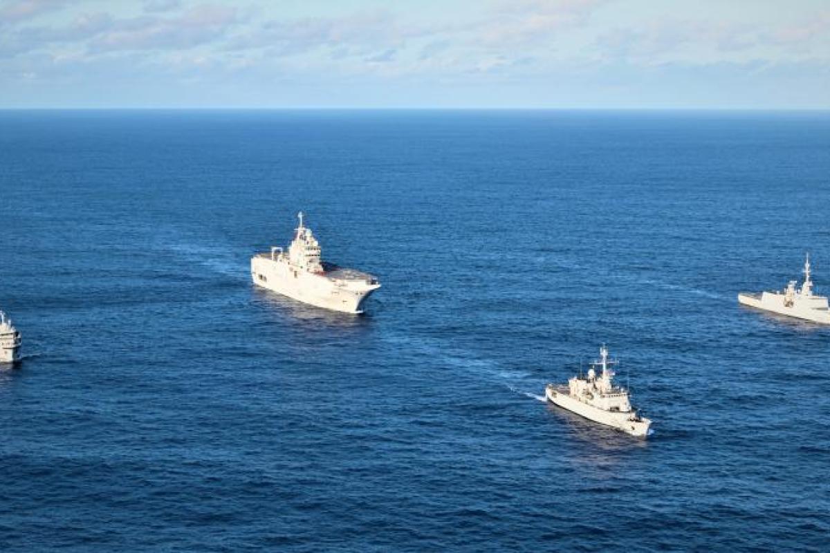 JEANNE D’ARC - Un task group à 4 bâtiments entre La Réunion et le Cap
