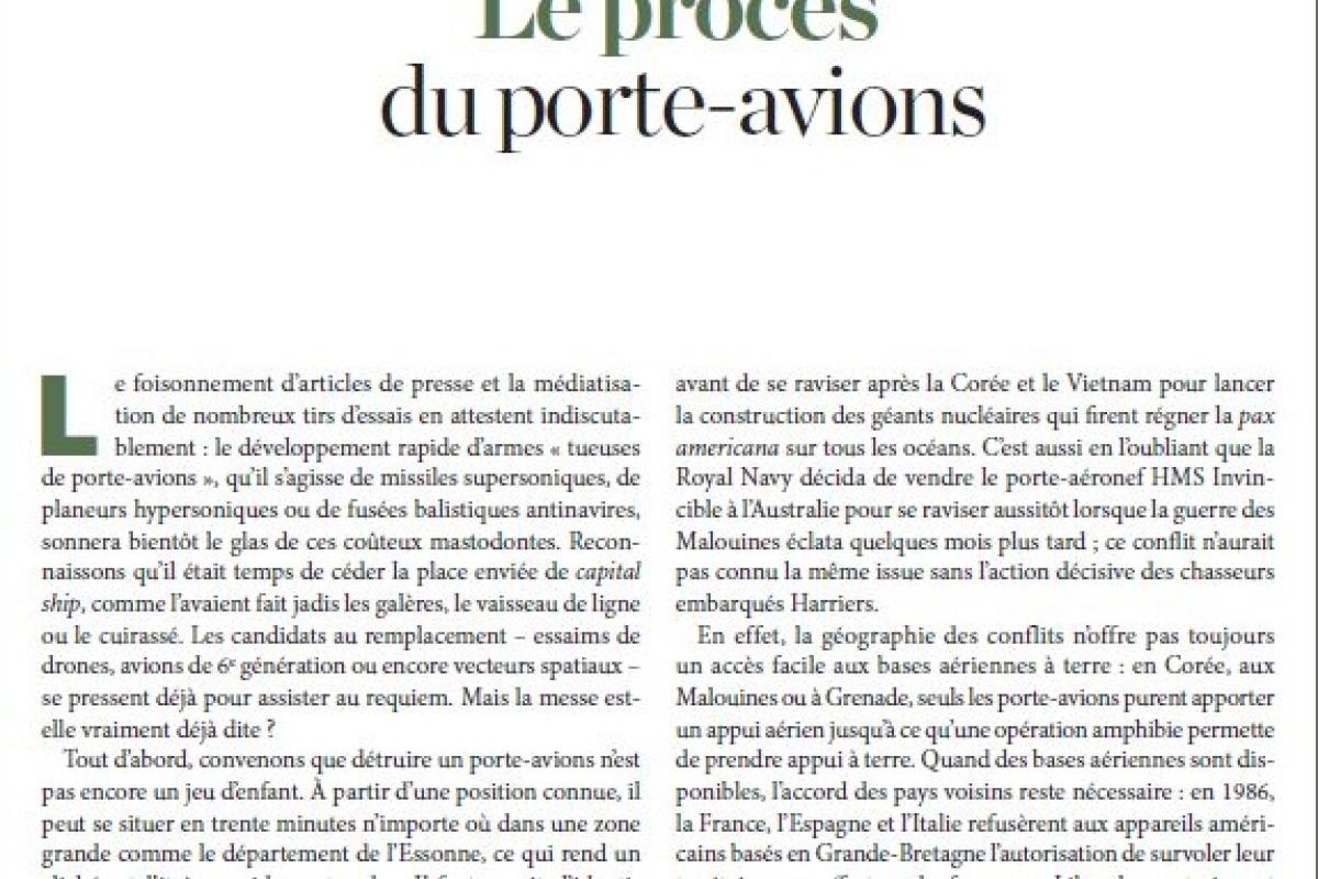 Le procès du porte-avions