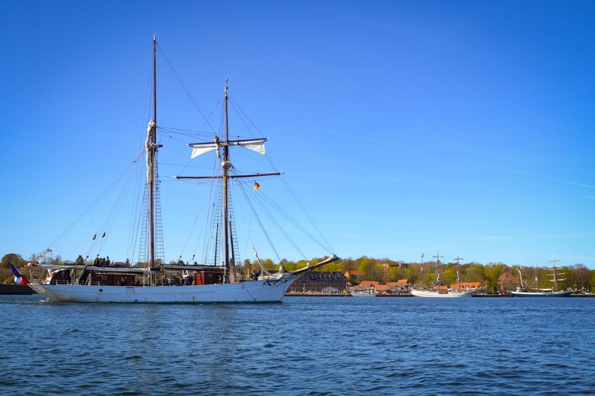 Arrivée de la Belle Poule en mer Baltique