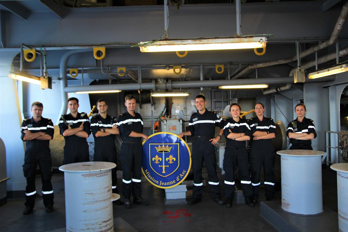 La Jeanne d’Arc 2022 en guise de première mission opérationnelle : les commissaires ancrage marine au cœur des opérations