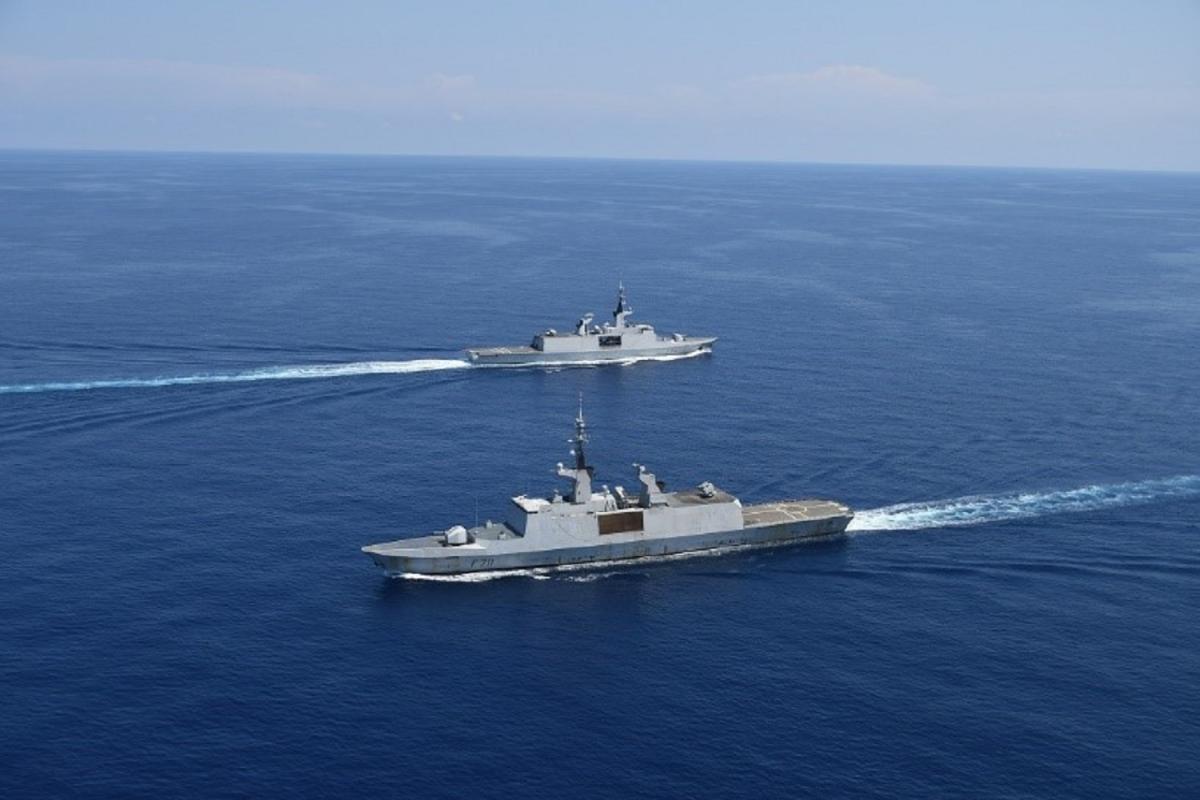 Méditerranée – Exercice conjoint en mer entre les FLF Guépratte et Surcouf 