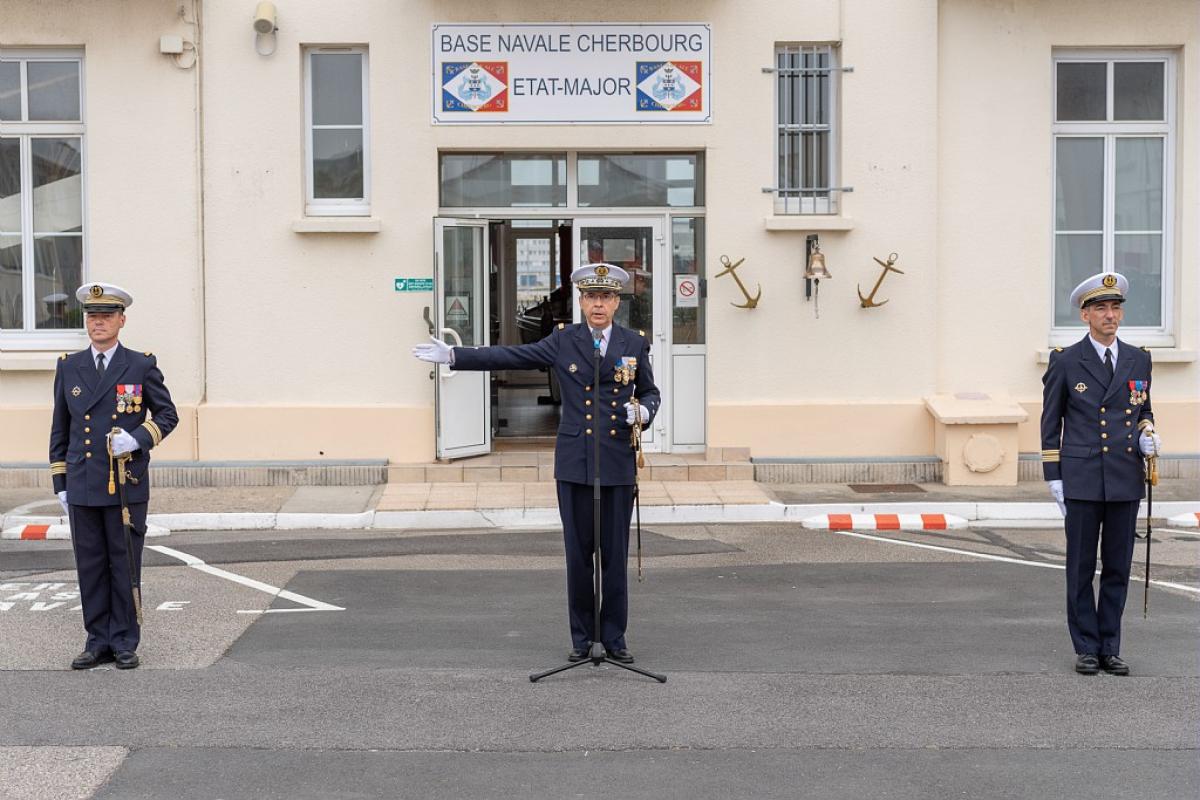 Un nouveau commandant pour la base navale de Cherbourg 