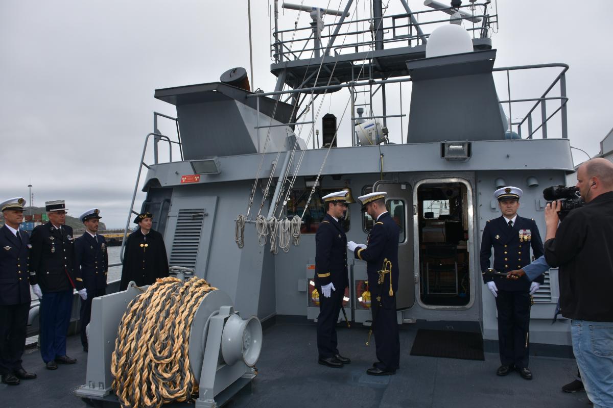 Un nouveau commandant  pour le patrouilleur Fulmar