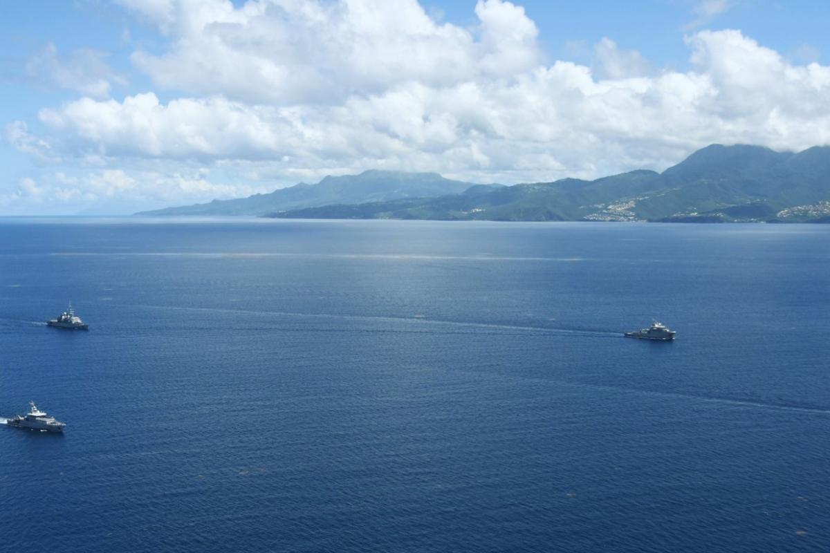  Entraînement opérationnel à la mer pour les forces de surface antillaises