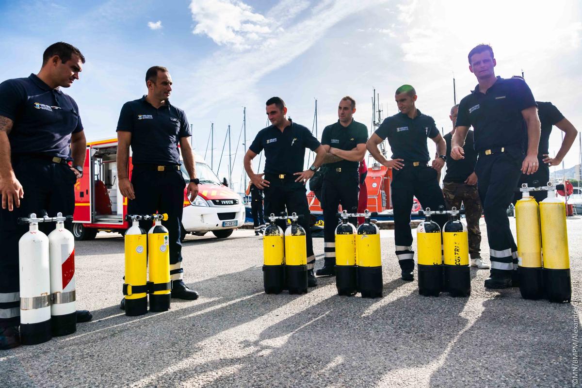  Formation à la surface non-libre pour les marins-pompiers