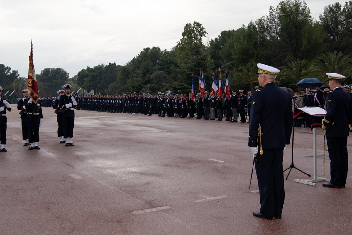  Cérémonie de présentation aux drapeaux du pôle écoles Méditerranée