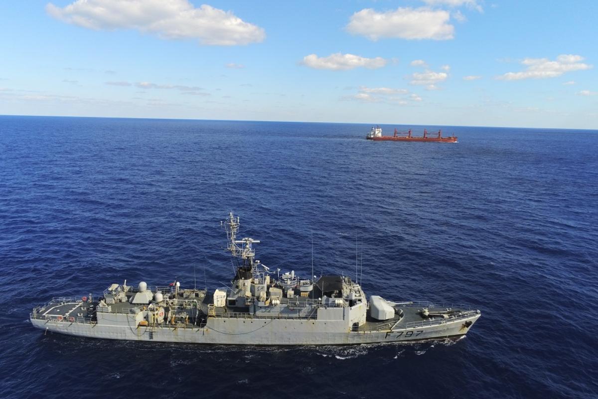  Méditerranée centrale – Le Commandant Bouan et son SMDM en opération IRINI