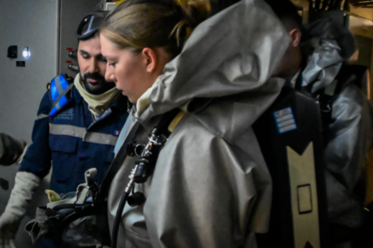  Portrait : SM Justine, marin-pompier sécurité navire sur le Forbin