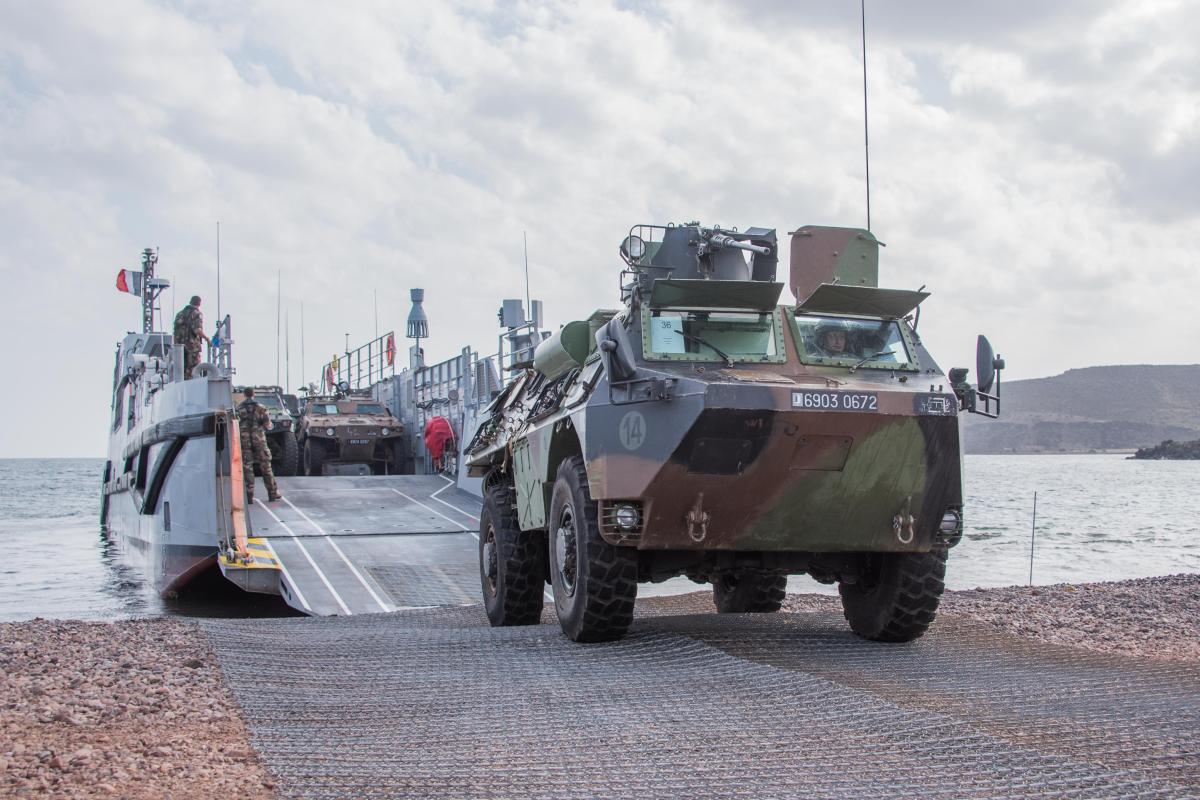  MISSION JEANNE D’ARC 23 - WAKRI, entraînement amphibie conduit avec les FFDj
