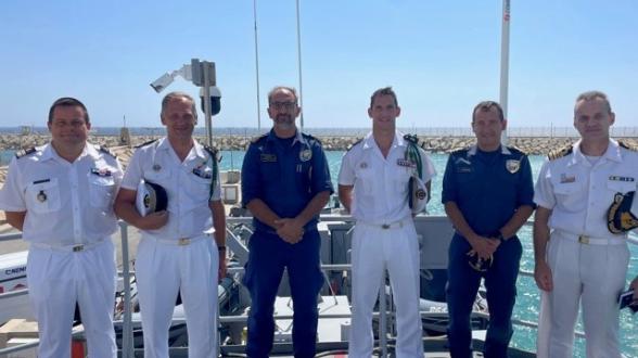 Méditerranée orientale - Le commandant de l’Aconit rend visite au chef d’état-major des forces navales chypriotes
