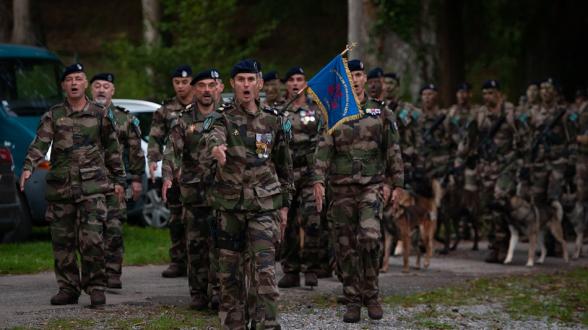 Cérémonie de présentation de la Compagnie de Fusiliers Marins Colmay