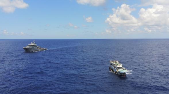 FAPF - Le BSAOM Bougainville en surveillance des pêches aux Kiribati