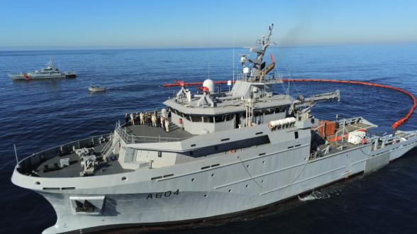 Adriatique – Exercice antipollution en Albanie pour le BSAM Seine