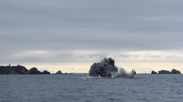 Deux mines historiques neutralisées lors d’une opération de déminage à Camaret
