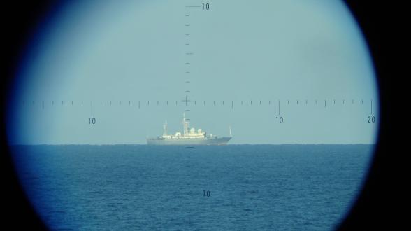 Méditerranée occidentale – Surveillance d’un bâtiment collecteur de renseignements russe dans les approches maritimes françaises