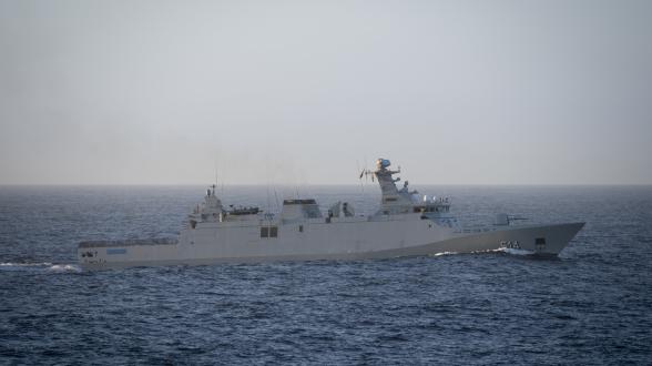 CLEMENCEAU 22 - La frégate marocaine Sultan Moulay Ismail intégrée dans le groupe aéronaval