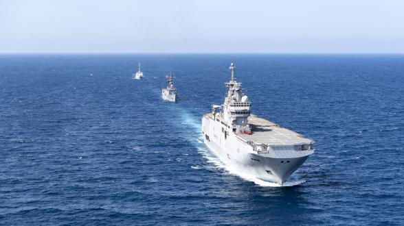 Deuxième entraînement pour le groupe Jeanne d’Arc et la marine égyptienne en Mer Rouge