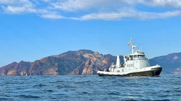 Méditerranée occidentale – Le Bélier en mission de surveillance maritime
